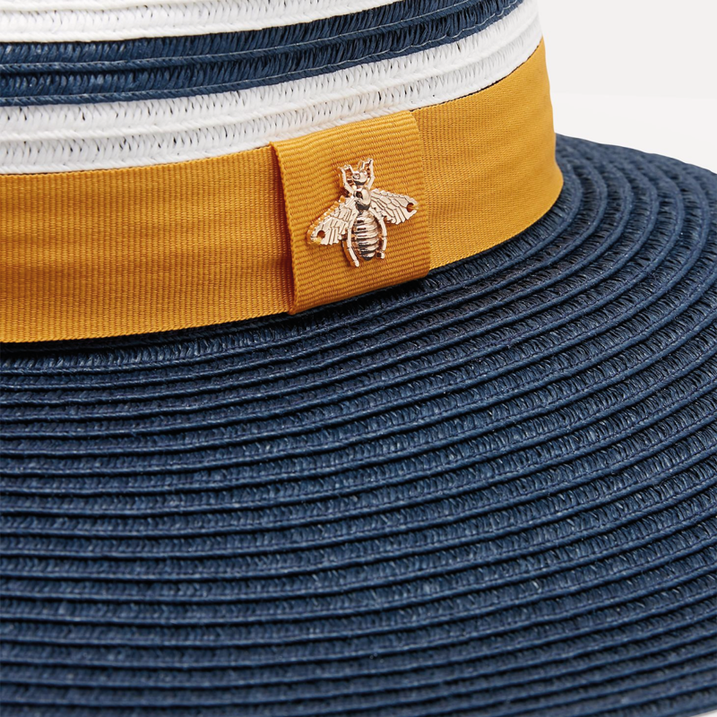 Joules Wide Brim Paper Hat-1